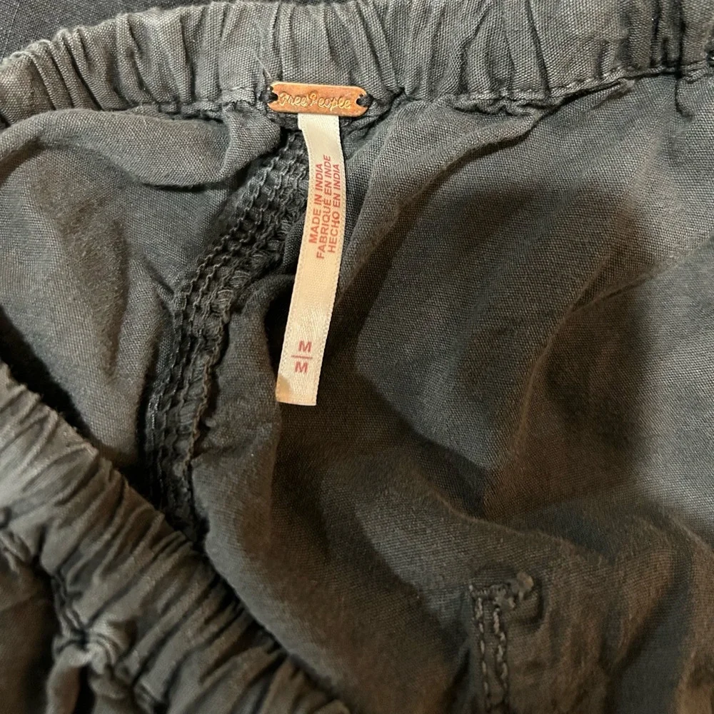 Free People Charcoal Maxi Skirt with Adjustable Waist - Picture 3 of 3